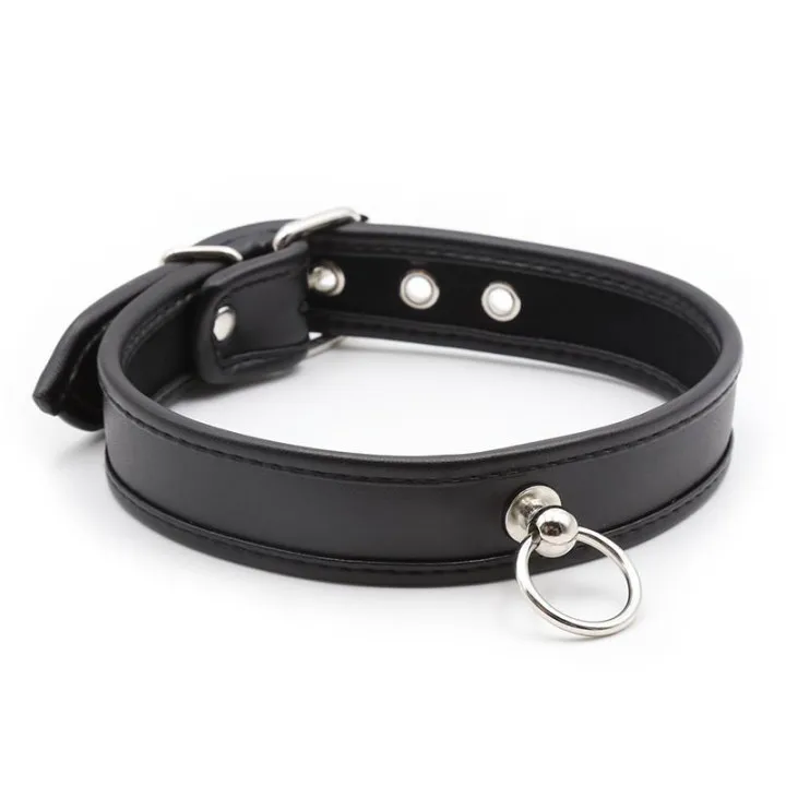 Collar con Aro Negro de Latetobed Bdsm Line