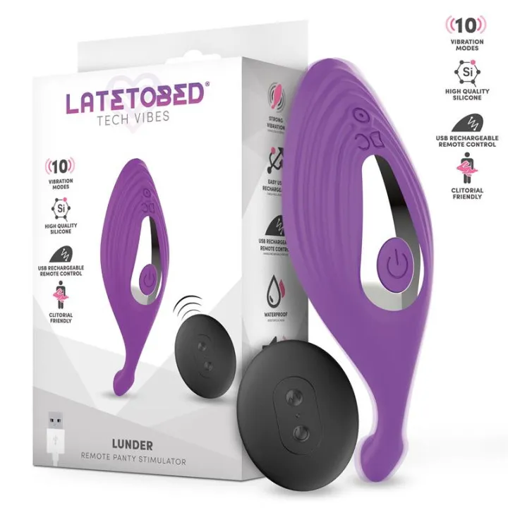 Lunder Estimulador de Braguita con Control Remoto USB de Latetobed
