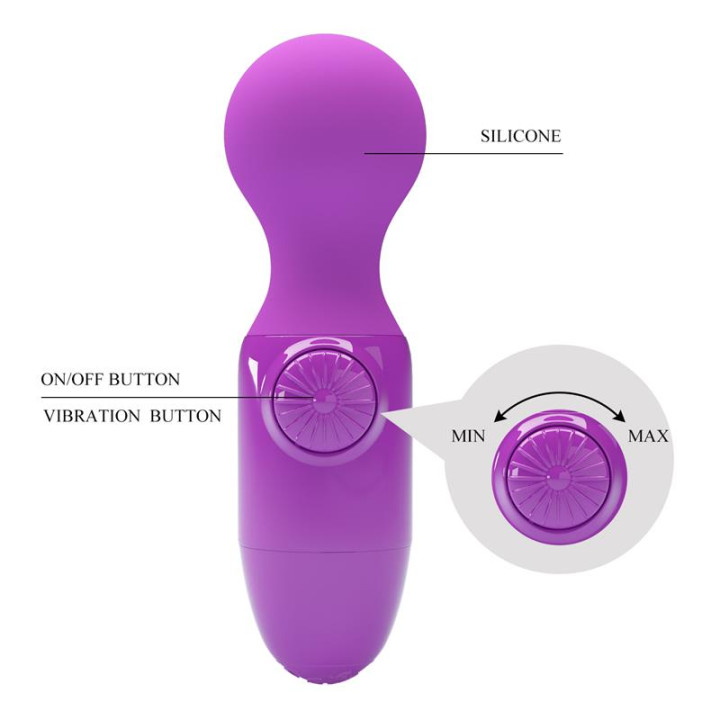 Mini Masajeador Little Cute Purpura de Prettylove | VibraZon