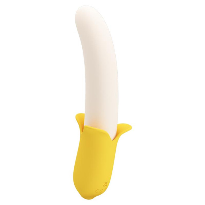 Banana Geek Vibrador con Thrusting USB de Prettylove | VibraZon