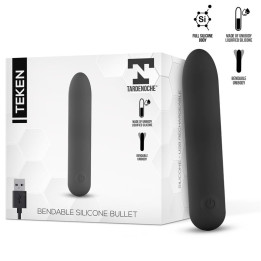 Teken Bala Vibradora Flexible Silicona Líquida Unibody USB Magnético de Tardenoche | VibraZon