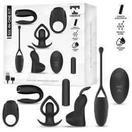 Six-In-One Kit de Bala Vibradora y 5 Accesorios de Silicona de Tardenoche | VibraZon
