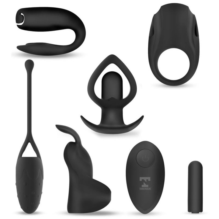 Six-In-One Kit de Bala Vibradora y 5 Accesorios de Silicona de Tardenoche | VibraZon