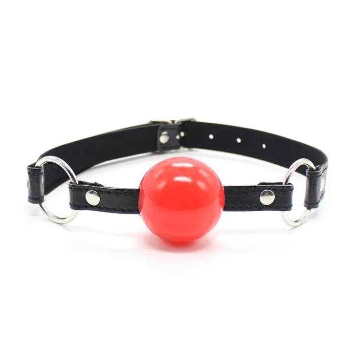 Mordaza de Bola Negro/Rojo de Latetobed Bdsm Line