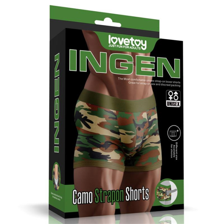 Calconcillos Shorts Strap-On 28-32 de Lovetoy | VibraZon