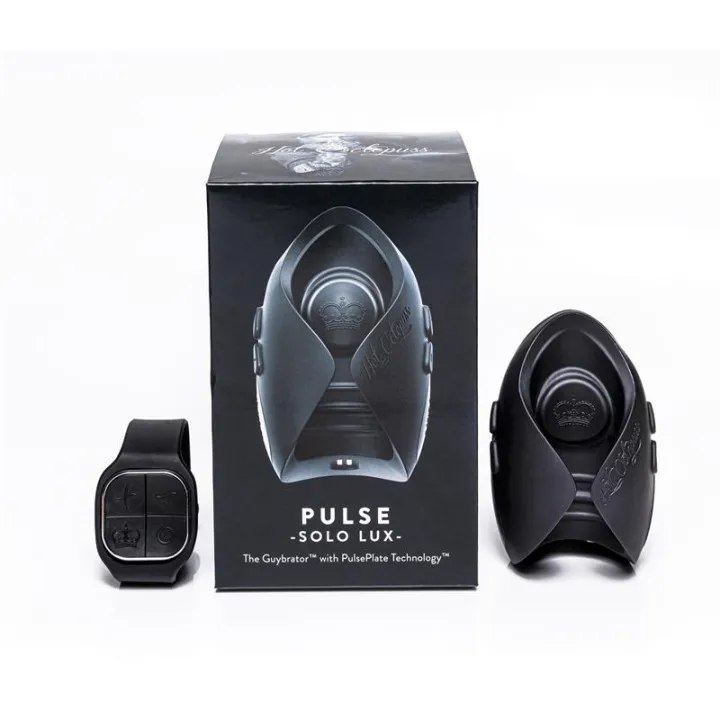 Masturbador Masculino Pulse Solo Lux Negro de Hot Octopuss
