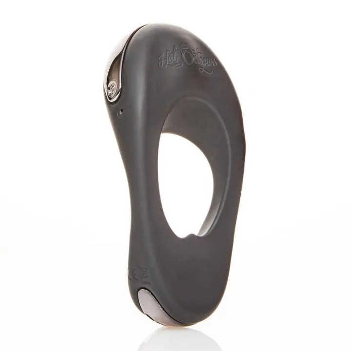Anillo Vibrador Atom Plus Estimulación Perianal Negro de Hot Octopuss