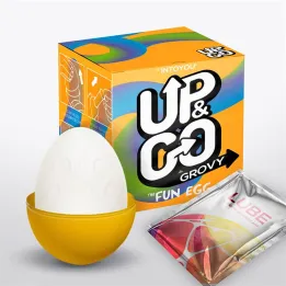 Grovy Huevo Masturbador Elástico Amarillo de Up&Go