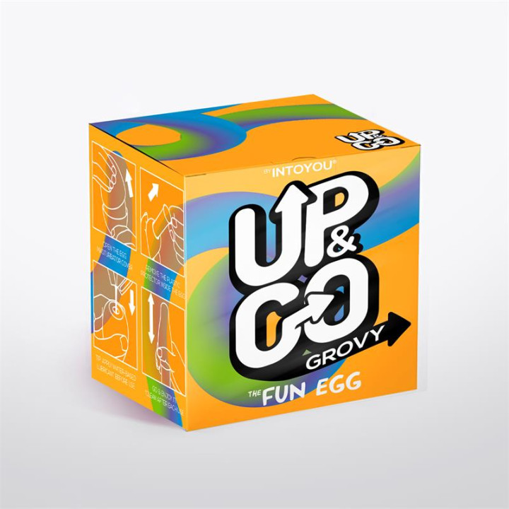 Grovy Huevo Masturbador Elástico Amarillo de Up&Go | VibraZon