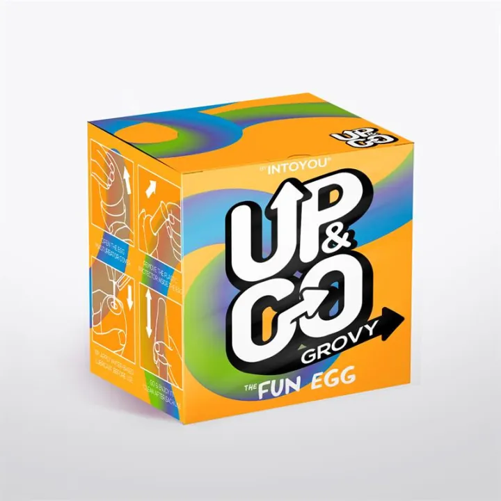 Grovy Huevo Masturbador Elástico Amarillo de Up&Go