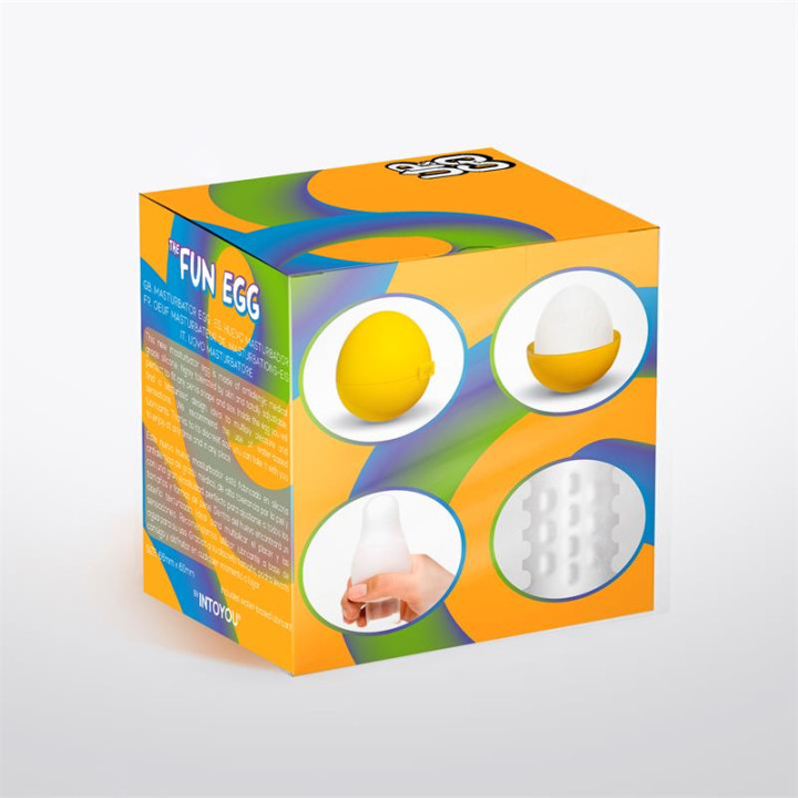 Grovy Huevo Masturbador Elástico Amarillo de Up&Go | VibraZon