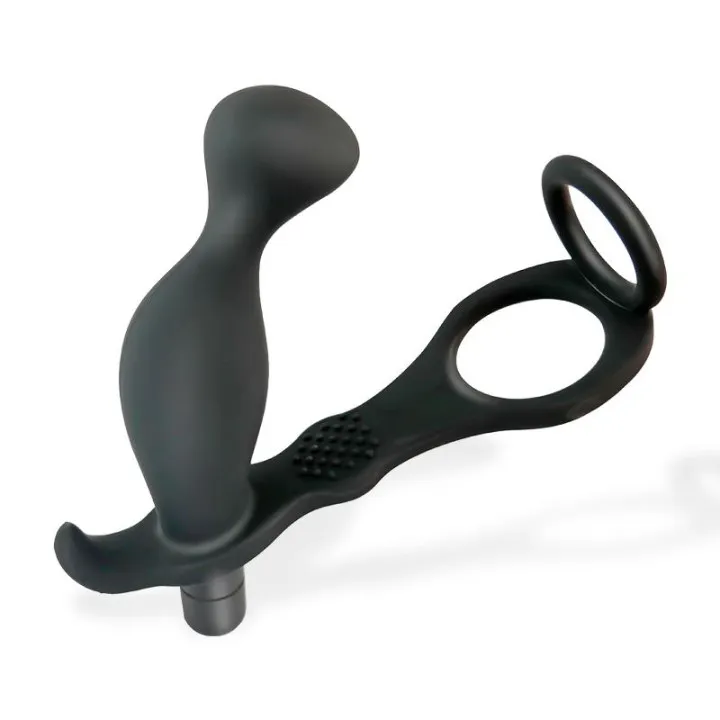 Larimar Plug Anal con Vibración y Anillo para Pene y Testículos de Afterdark