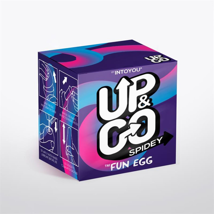 Spidey Huevo Masturbador Elástico Púrpura de Up&Go | VibraZon