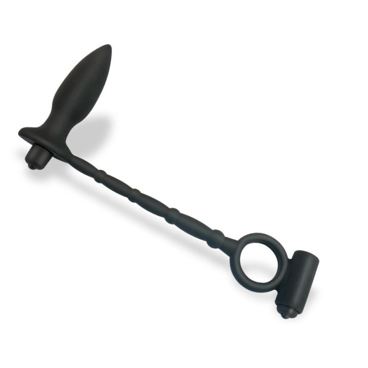 Sugilite Plug Anal con Vibración y Anillo para el Pene con Vibración de Afterdark | VibraZon