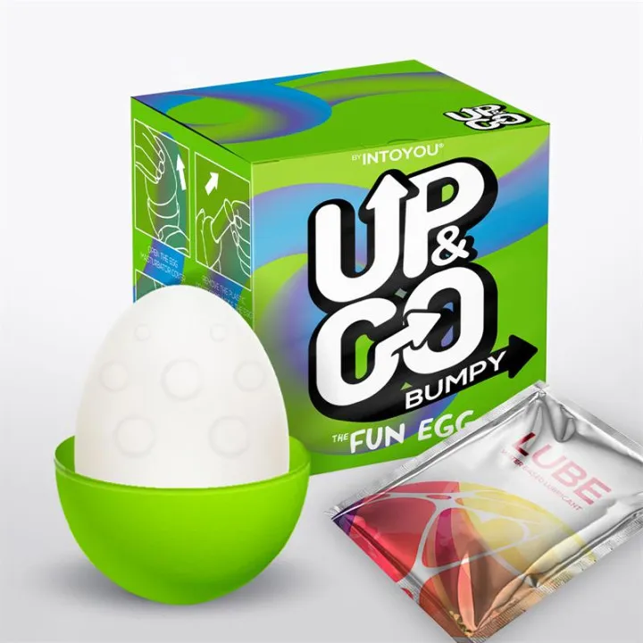 Bumpy Huevo Masturbador Elástico Verde de Up&Go