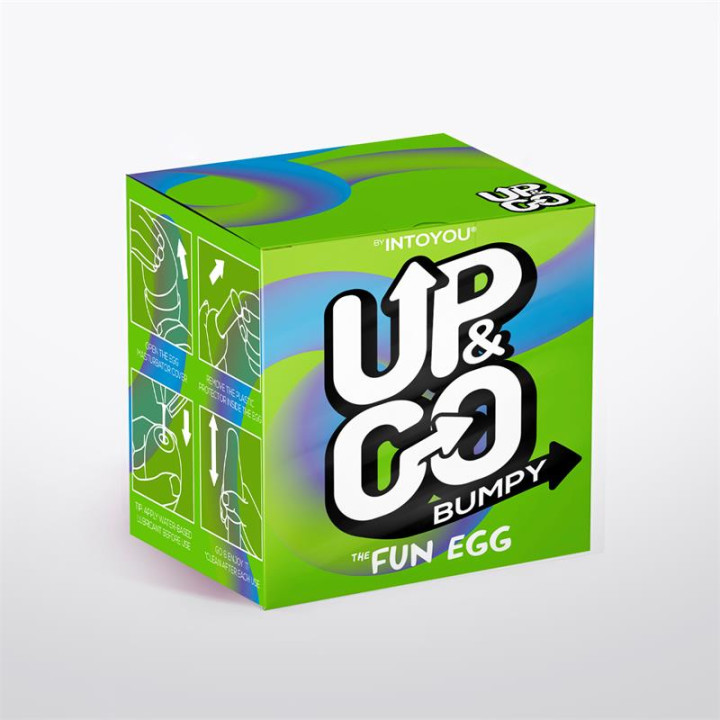 Bumpy Huevo Masturbador Elástico Verde de Up&Go | VibraZon