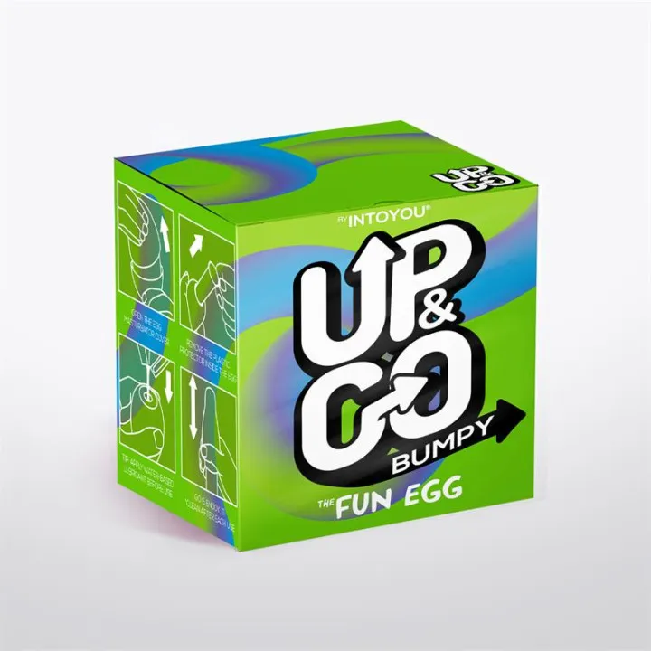 Bumpy Huevo Masturbador Elástico Verde de Up&Go