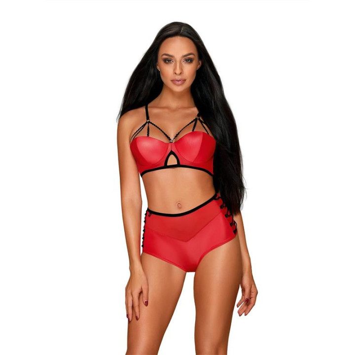 Leatheria Set de 2 Piezas S/M de Obsessive | VibraZon