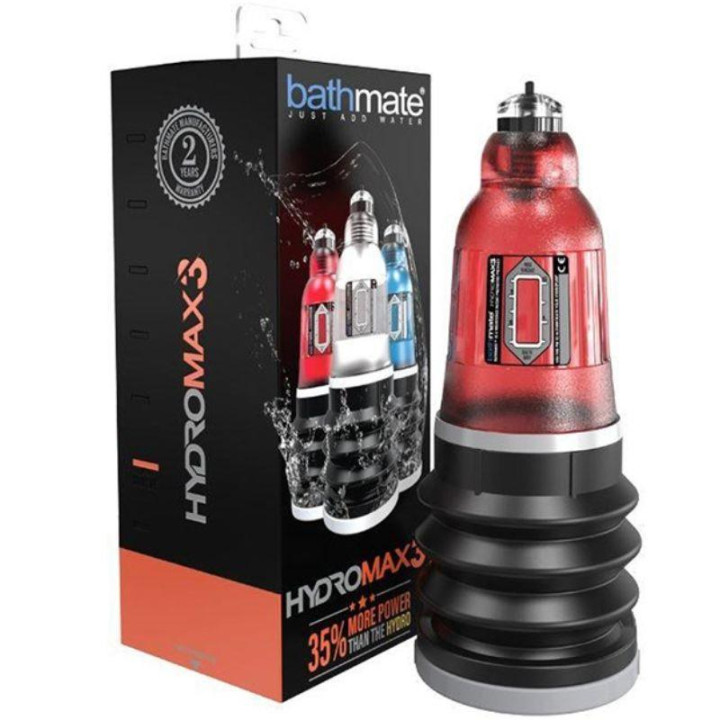 Bomba para el Pene Hydromax3 Rojo de Bathmate | VibraZon