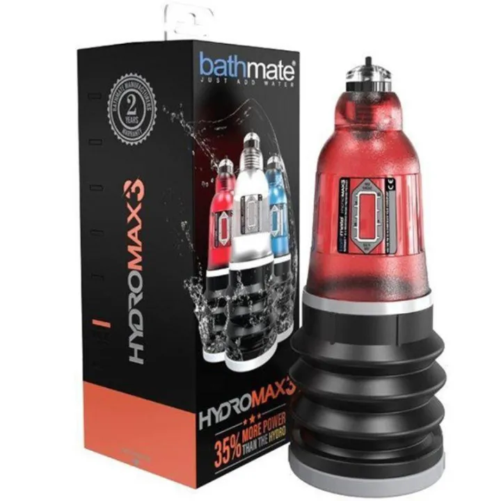 Bomba para el Pene Hydromax3 Rojo de Bathmate
