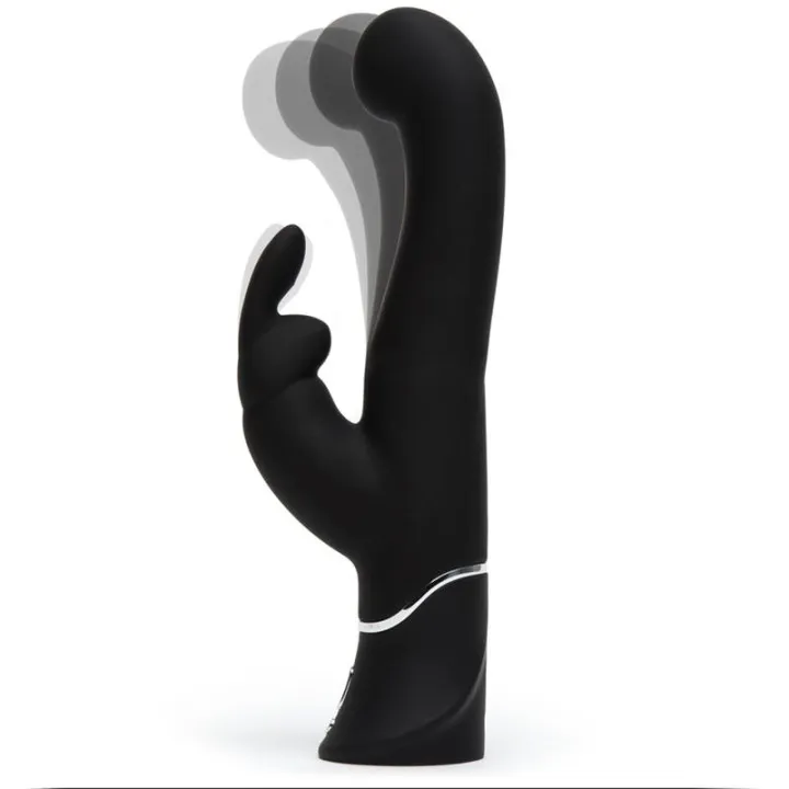 Vibrador G-Spot Stroker Rabbit Negro de Happy Rabbit