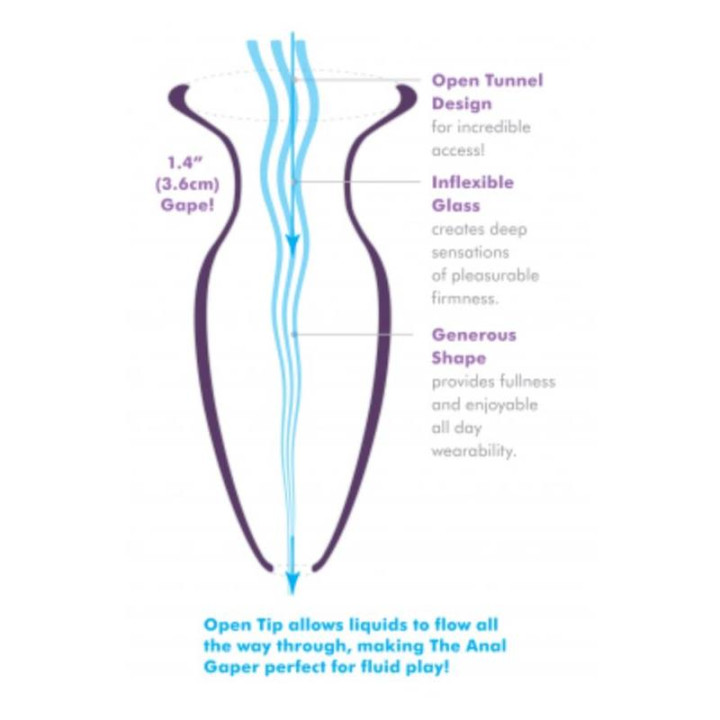 Plug Anal Mega Anal Gaper Transparente de Anal Fantasy Collect. | VibraZon