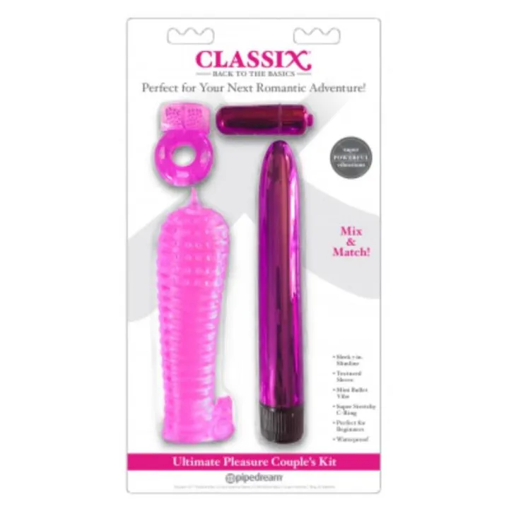 Kit para Parejas Ultimate Pleasure Rosa de Classix