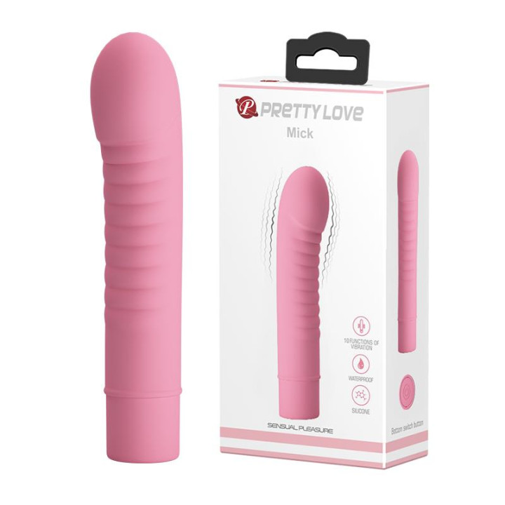 Estimulador Mick Silicona Rosa de Prettylove | VibraZon