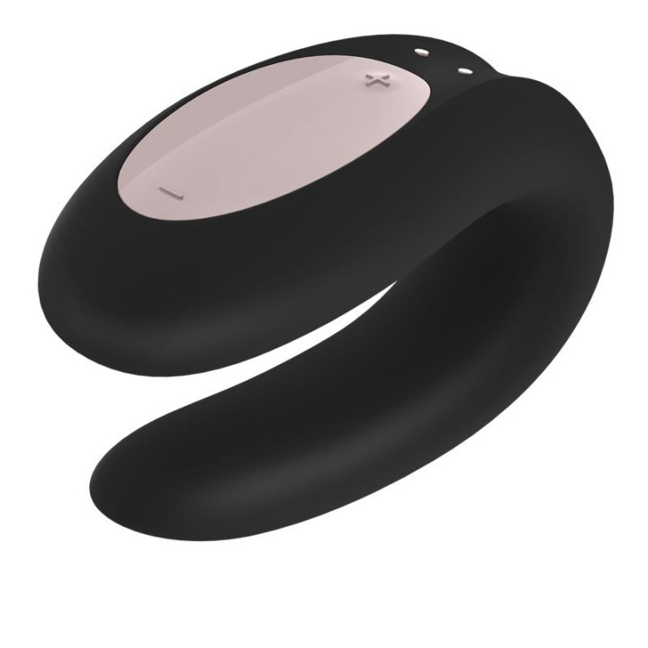 Vibrador para Parejas con APP Double Joy Negro de Satisfyer | VibraZon