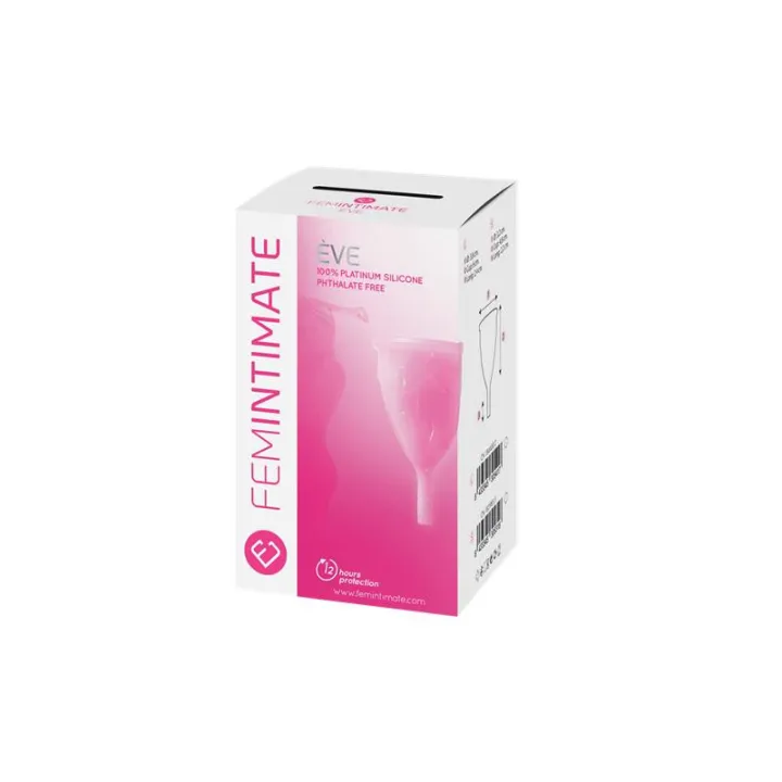 Copa Menstrual Ève Rosa Talla S Silicona Platino de Femintimate