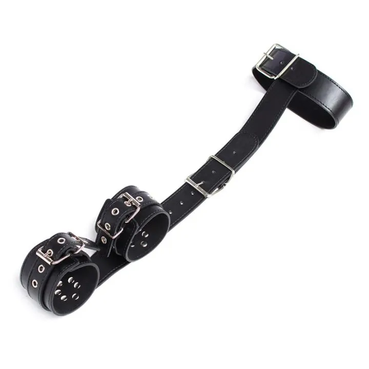 Collar con Restricciones Ajustable Negro de Latetobed Bdsm Line