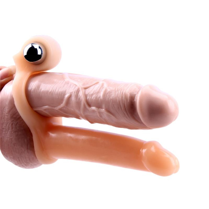 Funda para el Pene con Vibracion 15.5 cm Natural de Chisa | VibraZon