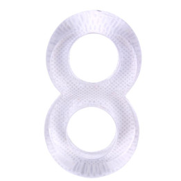 Anillo para el Pene Doble Duo Cock 8 Transparente de Chisa | VibraZon