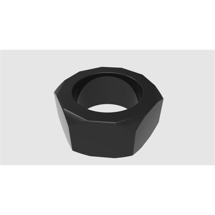 Anillo para el Pene Nust Bolts Negro de Chisa | VibraZon
