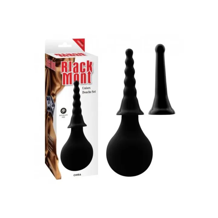 Set Ducha Anal y Funda 15 cm Negro de Chisa