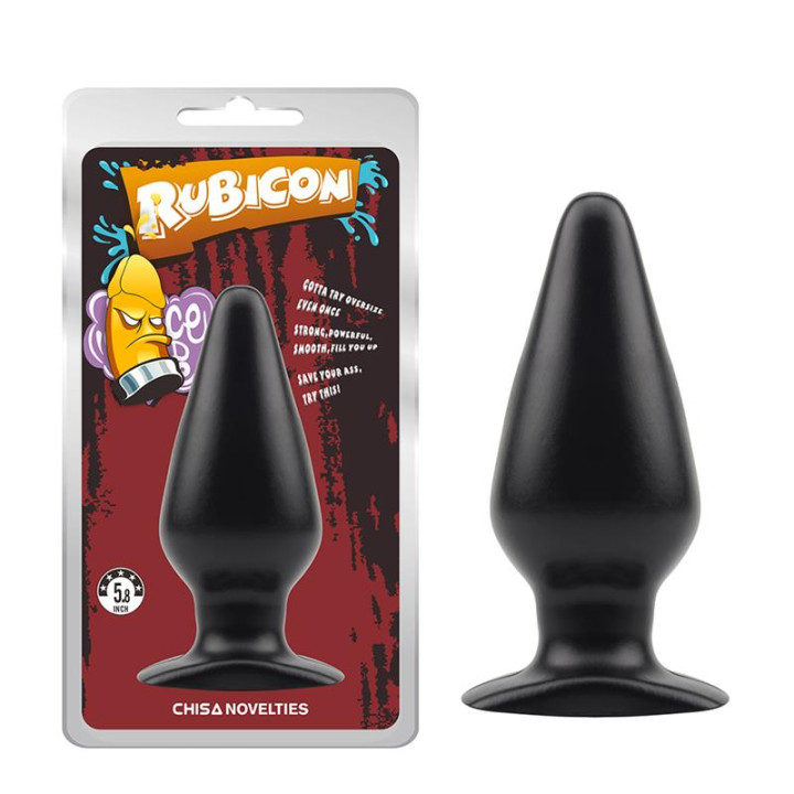 Plug Anal Rubicon 15 x 5.7 cm Negro de Chisa | VibraZon