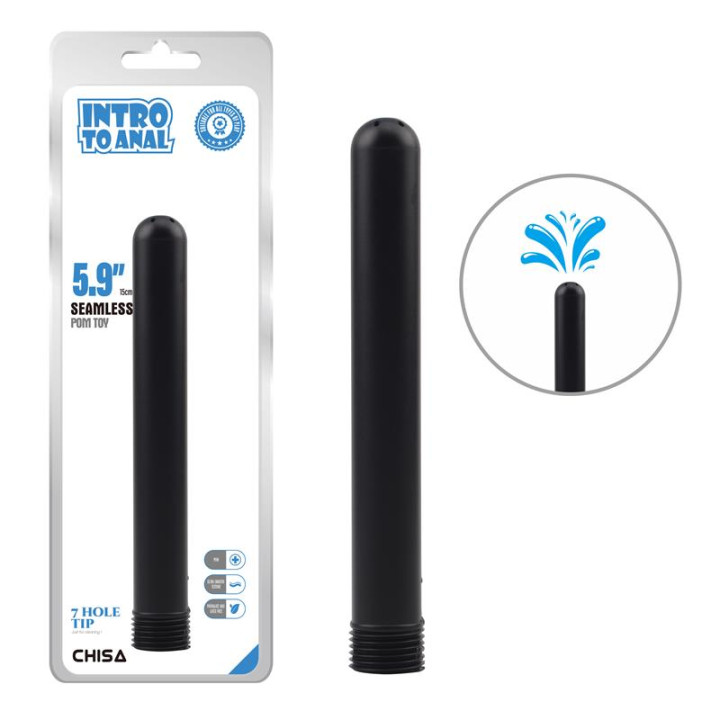 Ducha Anal Cleaner Tube 15 cm Negro de Chisa | VibraZon