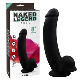 Dildo Realista Boss Color Negro 8 de Chisa | VibraZon