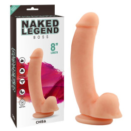 Dildo Boss 20.5 x 4.1 cm Silicona Natural de Chisa | VibraZon