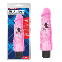 Vibrador Hi-Rubber 9 Rosa de Chisa | VibraZon