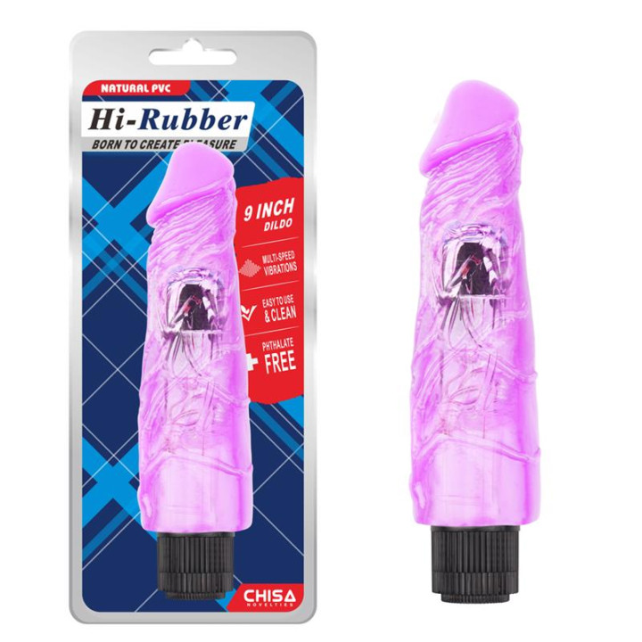 Vibrador Hi-Rubber 9 Purpura de Chisa | VibraZon