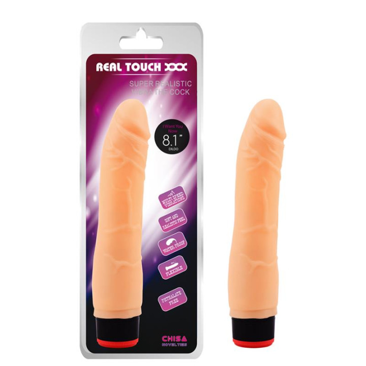 Vibrador T-Skin 8.1 Natural de Chisa | VibraZon