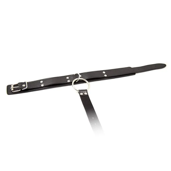 Collar con Restricciones Ajustable Negro de Latetobed Bdsm Line
