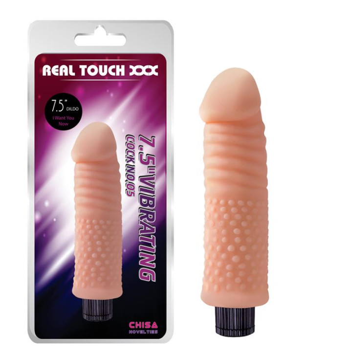 Vibrador No.05 T-Skin 7.5 Natural de Chisa | VibraZon