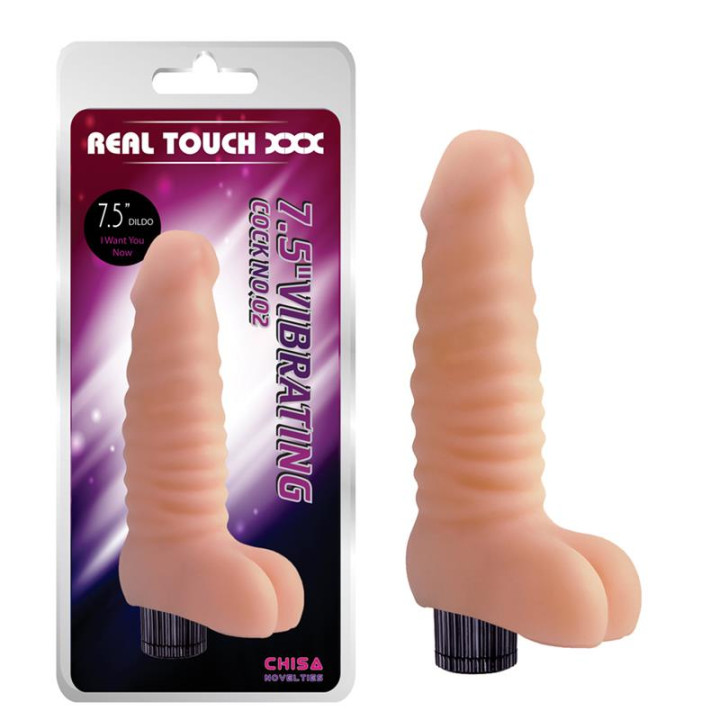 Vibrador No.02 T-Skin 7.5 Natural de Chisa | VibraZon