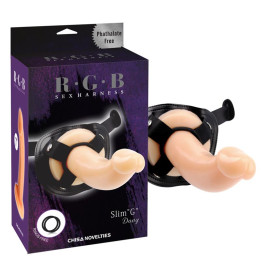 Arnés y Dildo Slim G 19 cm Natural de Chisa | VibraZon