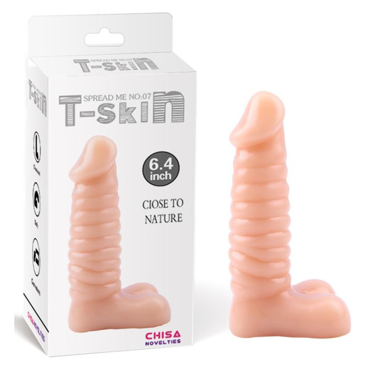 Dildo Spread Me N7 T-Skin 6.4 Natural de Chisa | VibraZon