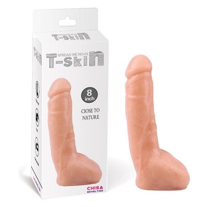 Dildo Spread Me N1 T-Skin 8 Natural de Chisa | VibraZon