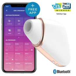 Succionador de Clítoris Love Triangle Blanco de Satisfyer