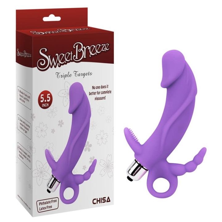 Estimulador Venus 4.7 x 3.7 cm Silicona Púrpura de Chisa | VibraZon